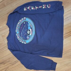 Vintage Raging Thunder Tully River Long Sleeve Blue T Cairns Australia Sz XL🌊